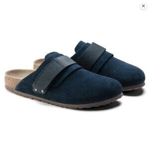Birkenstock Nagoya Navy Suede Clogs - Size 40